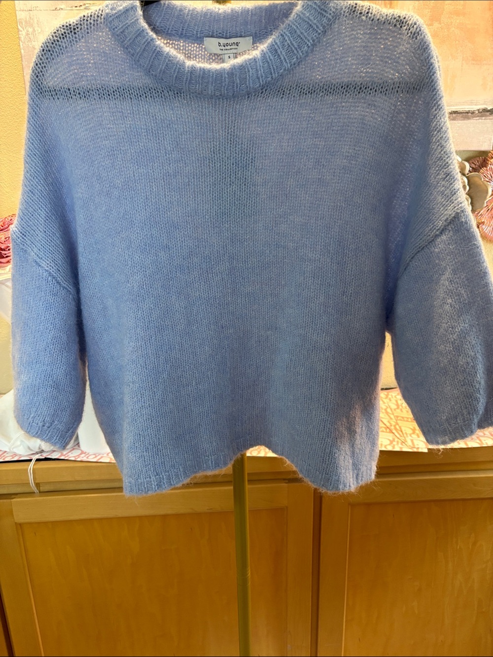 Light Blue Crewneck Sweater by b.young